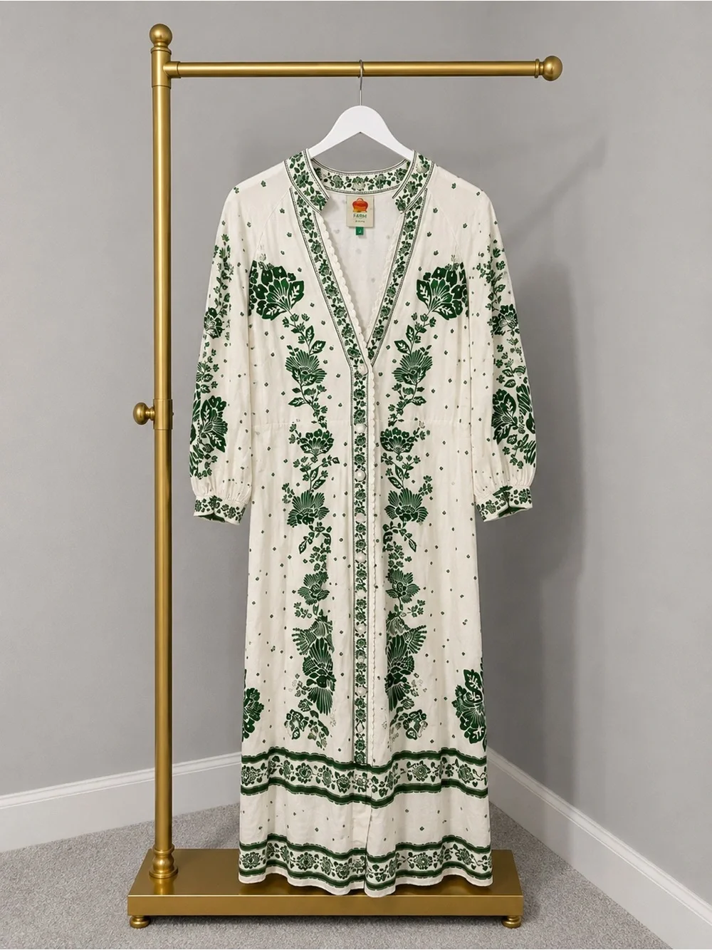 FARM Rio Forest Soul Off-White Maxi Dress - Picture 2 of 3